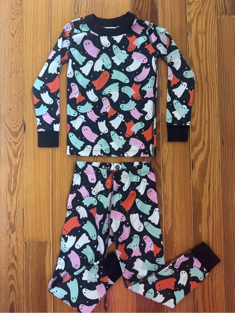 Hanna Andersson Ghost-Print Pajama Set
